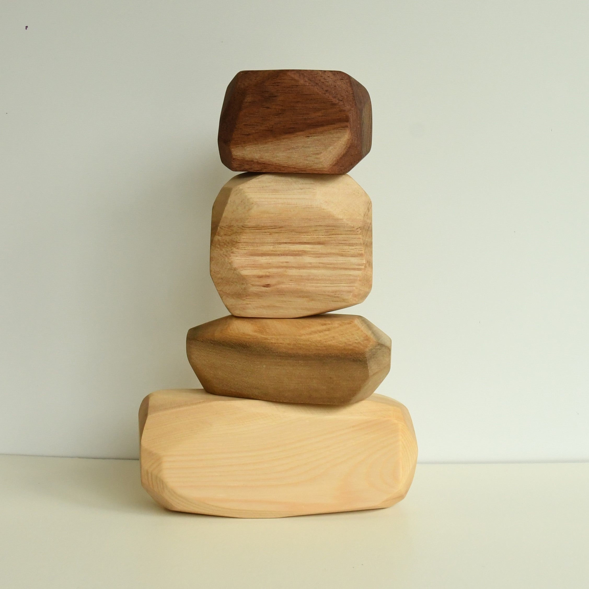 Block Shaped Rocks Stacking Rock Wooden Blocks (Natural) – Bloom Wildly Creations
