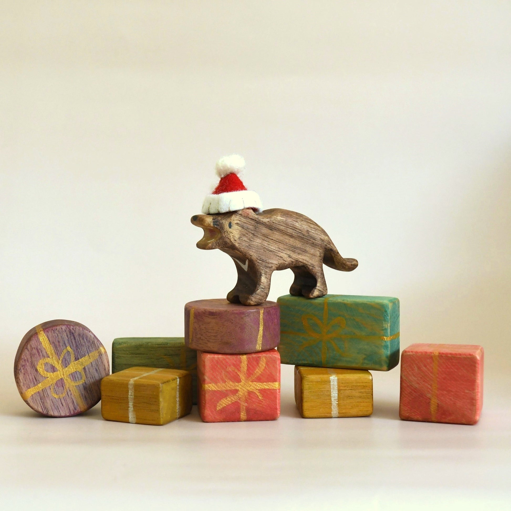 Present Blocks Wooden Toy – Bloom Wildly Creations
